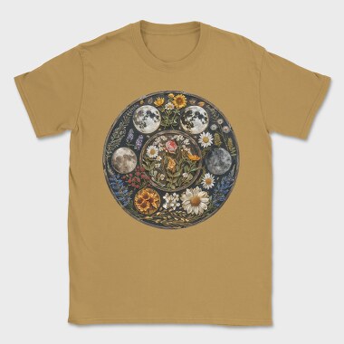 Moon Flowers Nature, Tricou Barbati (Unisex)