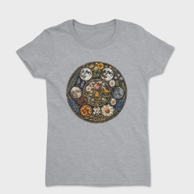 Moon Flowers Nature, Tricou Femei