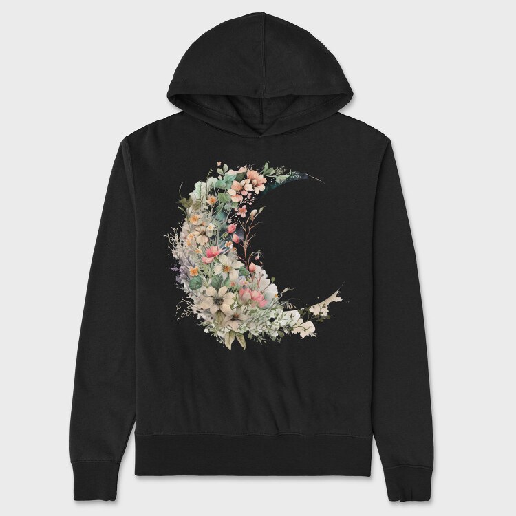 Moon Garden Night, Hanorac Oversize Barbati (Unisex)