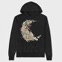 Moon Garden Night, Hanorac Oversize Barbati (Unisex)