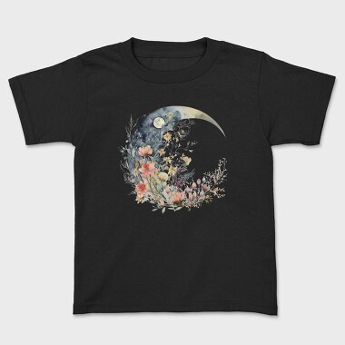 Moon Night Floral, Tricou Copii