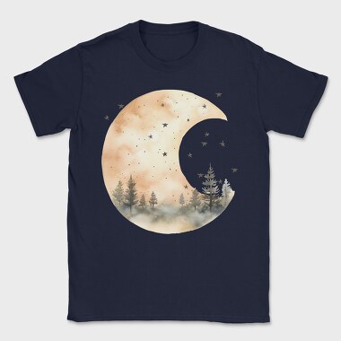 Moon Night Forest, Tricou Barbati (Unisex)