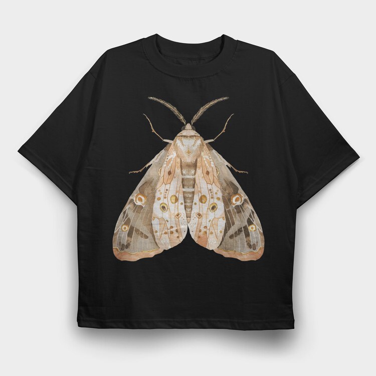 Moon Night Moth, Tricou Oversize Barbati (Unisex)
