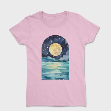 Moon Night Ocean, Tricou Femei