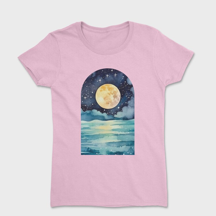 Moon Night Ocean, Tricou Femei