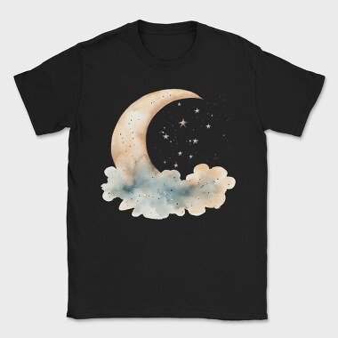 Moon Night Stars, Tricou Barbati (Unisex)