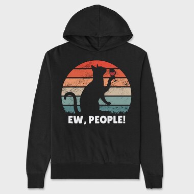 Ew, People Cat, Hanorac Oversize Barbati (Unisex)