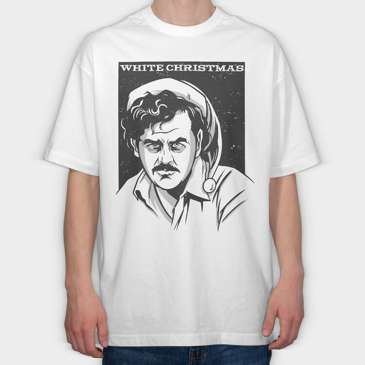 Whitechristmasman, Tricou Oversize Barbati (Unisex)