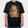 Mommy And Baby Flowers, Tricou Oversize Barbati (Unisex)