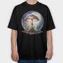 Moon Glow Mushroom, Tricou Oversize Barbati (Unisex)