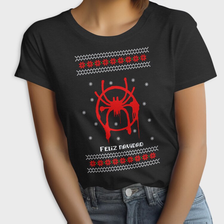 Spiderweb Xmas, Tricou Femei