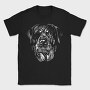 Rottweiler Eyepatch Portrait, Tricou Barbati (Unisex)
