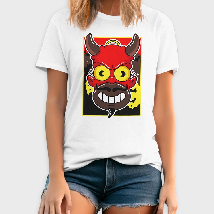 Halloween Devil Grin, Tricou Barbati (Unisex)