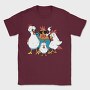 Rooster Cartoon Chickens, Tricou Barbati (Unisex)
