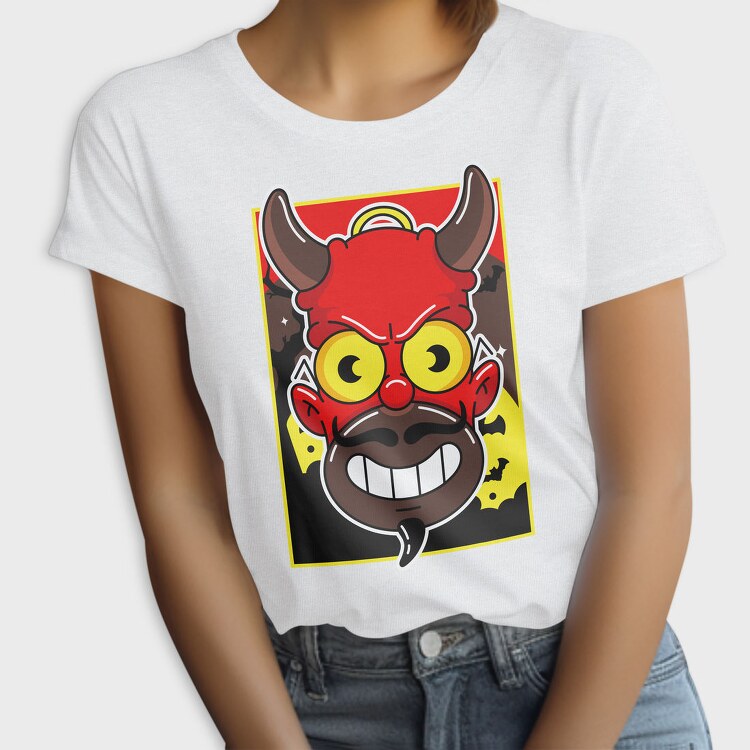 Halloween Devil Grin, Tricou Femei