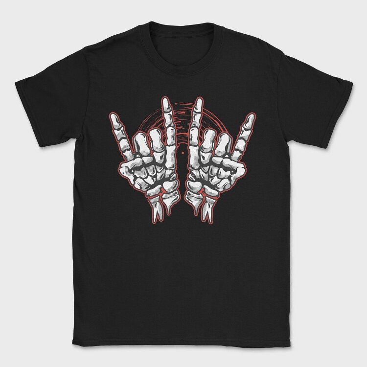 Rock Skeleton Hands, Tricou Barbati (Unisex)