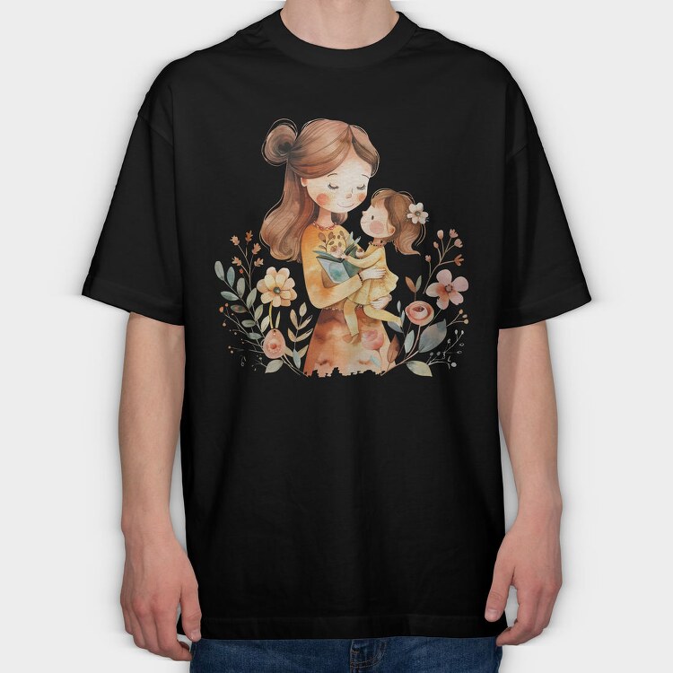 Mommy Flower Day, Tricou Oversize Barbati (Unisex)