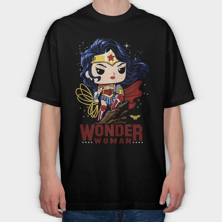Wonder Woman Wonder, Tricou Oversize Barbati (Unisex)