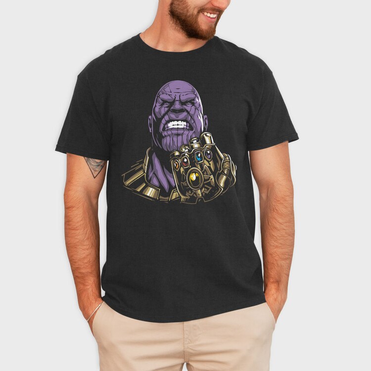 Purple Thanos, Tricou Barbati (Unisex)