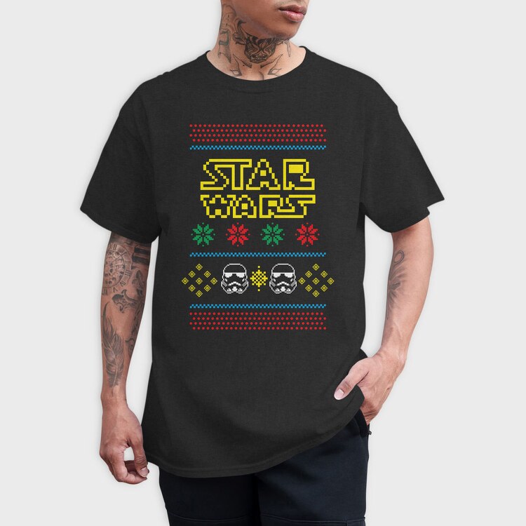 Star Wars Festive Sweater, Tricou Barbati (Unisex)