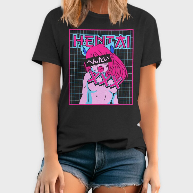 Neon Wolf Howl 17, Tricou Barbati (Unisex)