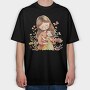 Mommy Baby Flower Crown, Tricou Oversize Barbati (Unisex)