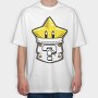 Question Mark Star, Tricou Oversize Barbati (Unisex)