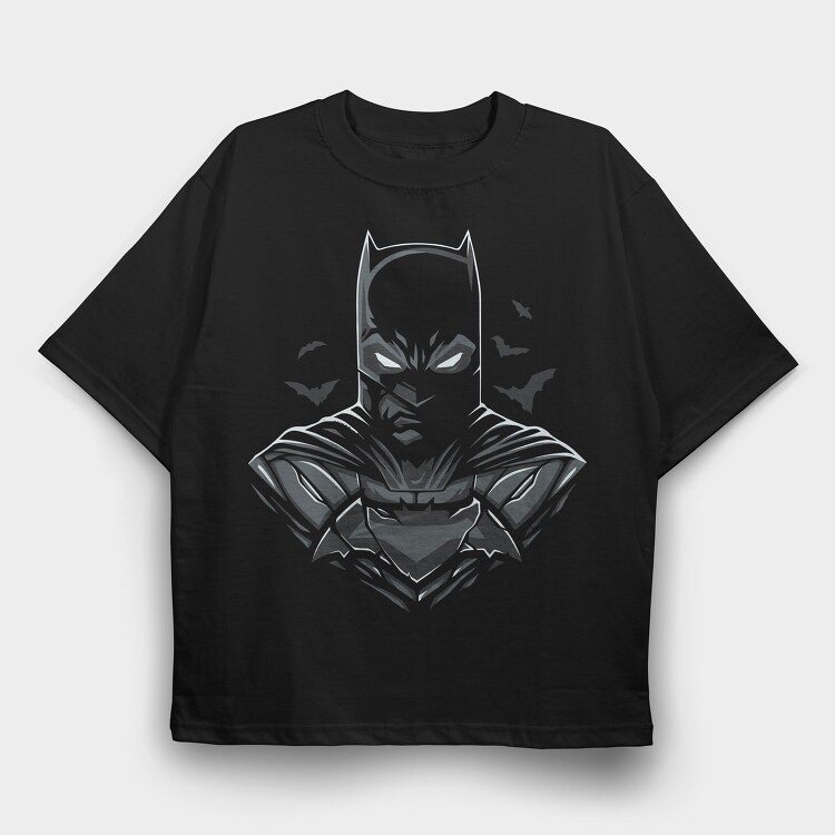 Batman Bat Signal, Tricou Oversize Barbati (Unisex)