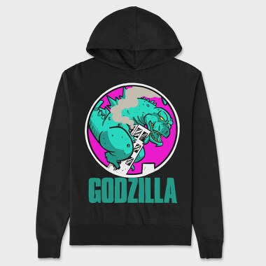 Godzilla Neon, Hanorac Oversize Barbati (Unisex)