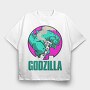 Godzilla Neon, Tricou Oversize Barbati (Unisex)