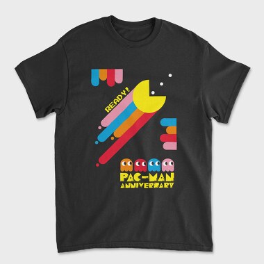 Ready Pac Man Anniversary, Tricou Barbati (Unisex)