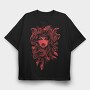 Red Snake Queen, Tricou Oversize Barbati (Unisex)