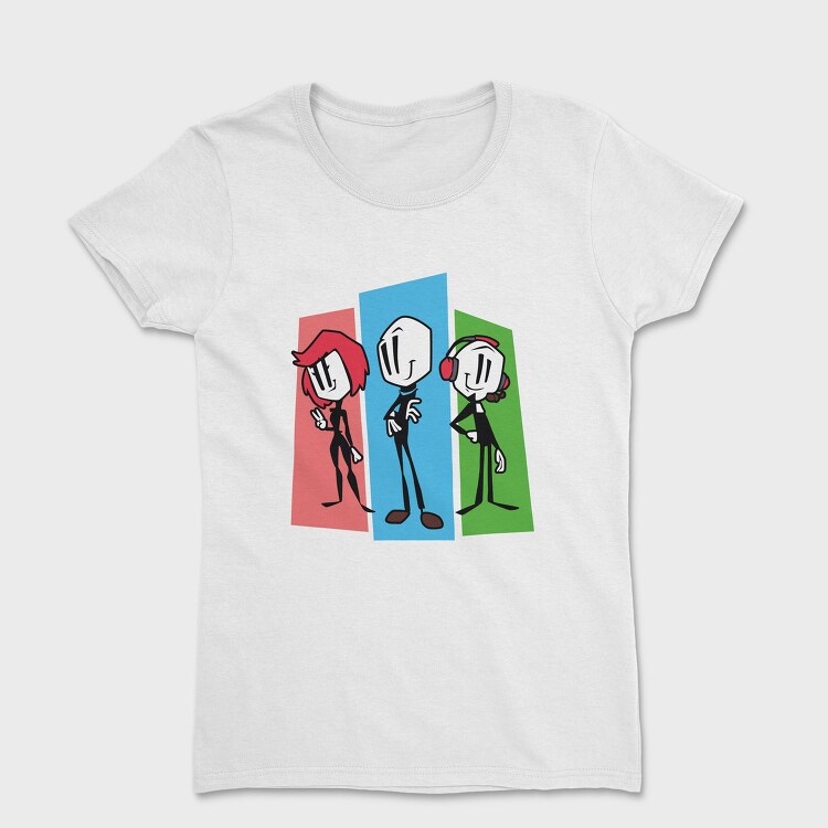Stick Figure Trio, Tricou Femei