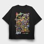 Super Bomber Man 4 Tribute, Tricou Oversize Barbati (Unisex)