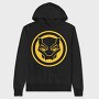 Yellow Panther Mask, Hanorac Oversize Barbati (Unisex)