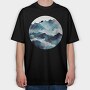 Misty Peaks Symphony, Tricou Oversize Barbati (Unisex)