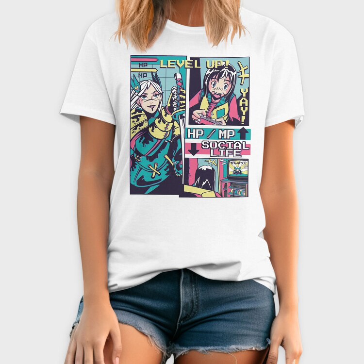 Level Up Life, Tricou Barbati (Unisex)