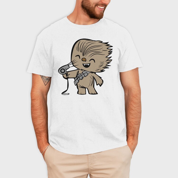 Chewies Hairdryer, Tricou Barbati (Unisex)