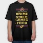 Anime Game Food Fest, Tricou Oversize Barbati (Unisex)
