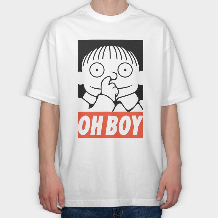 Oh Boy Oh Boy, Tricou Oversize Barbati (Unisex)