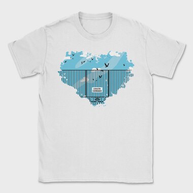 Caged Heart Freedom, Tricou Barbati (Unisex)