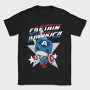 Captain America Pop Art 1, Tricou Barbati (Unisex)