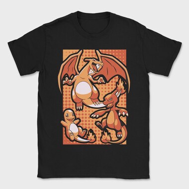 Charizard Fire Trio, Tricou Barbati (Unisex)