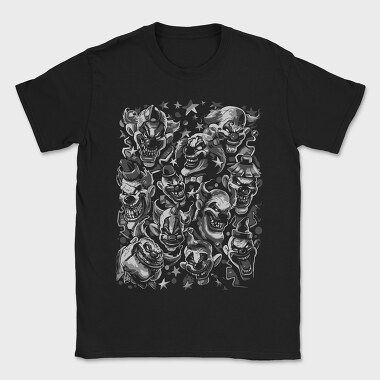 Clown Chaos Stars, Tricou Barbati (Unisex)