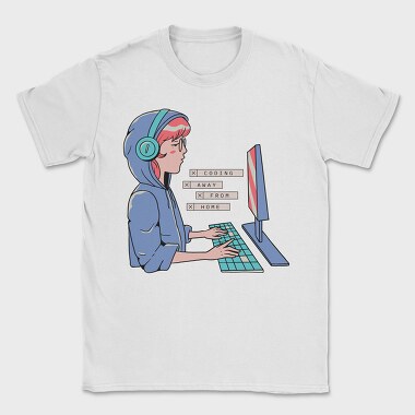 Coding Away Home, Tricou Barbati (Unisex)