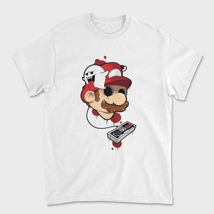 Mario Ghost Controller, Tricou Barbati (Unisex)
