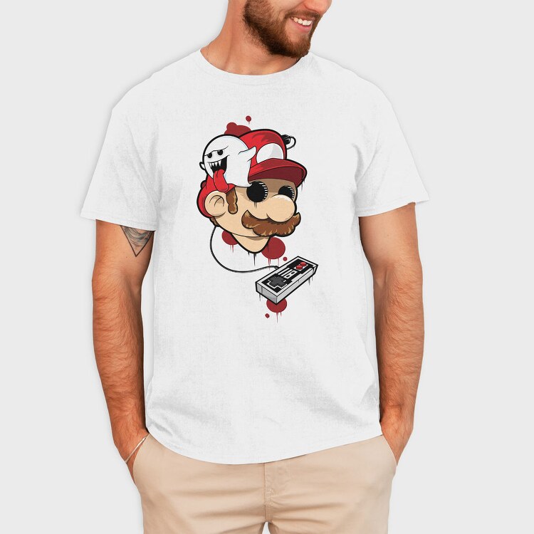 Mario Ghost Controller, Tricou Barbati (Unisex)