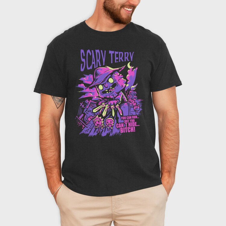 Scary Terry Run, Tricou Barbati (Unisex)