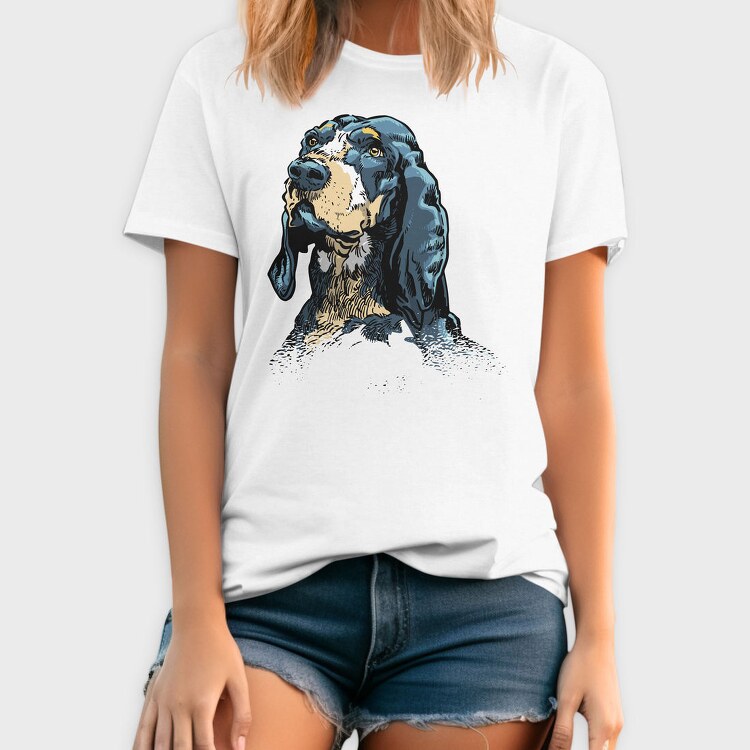 Basset Hound Whisper, Tricou Barbati (Unisex)