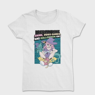 Halloween Gaming Witch, Tricou Femei